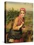 The Fern Gatherer-Charles Sillem Lidderdale-Stretched Canvas