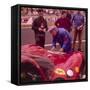 The Ferrari Pit, Le Mans, France, 1965-null-Framed Stretched Canvas