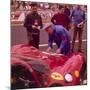 The Ferrari Pit, Le Mans, France, 1965-null-Mounted Photographic Print