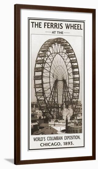 The Ferris Wheel, 1893-null-Framed Art Print