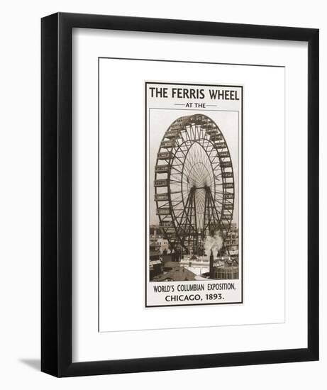 The Ferris Wheel, 1893-Vintage Photography-Framed Art Print