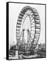 The Ferris Wheel at the World's Columbian Exposition of 1893 in Chicago-null-Framed Stretched Canvas