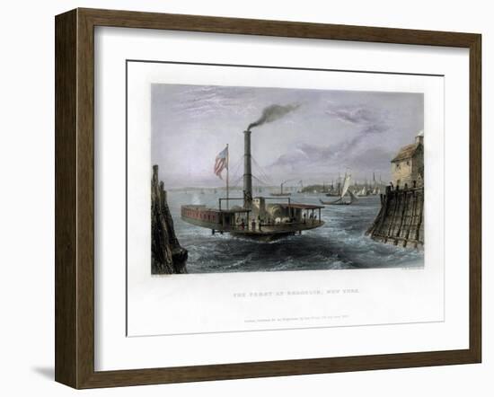 The Ferry at Brooklyn, New York, USA, 1838-George Richardson-Framed Giclee Print