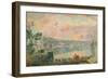 The Ferry at La Bouille-Albert-Charles Lebourg-Framed Giclee Print