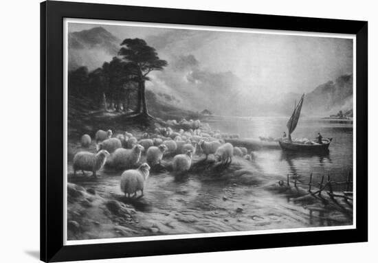 'The Ferry on the Loch', c1890, (1911)-Joseph Farquharson-Framed Giclee Print