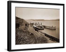 The Ferryboat "Solano", Port Costa, California, after 1879-Carleton Watkins-Framed Art Print