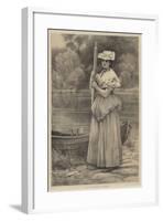 The Ferryman's Daughter-George Dunlop Leslie-Framed Giclee Print