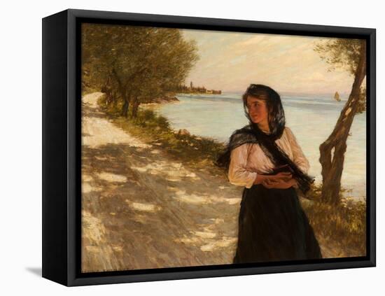 The Festa-Henry Herbert La Thangue-Framed Stretched Canvas