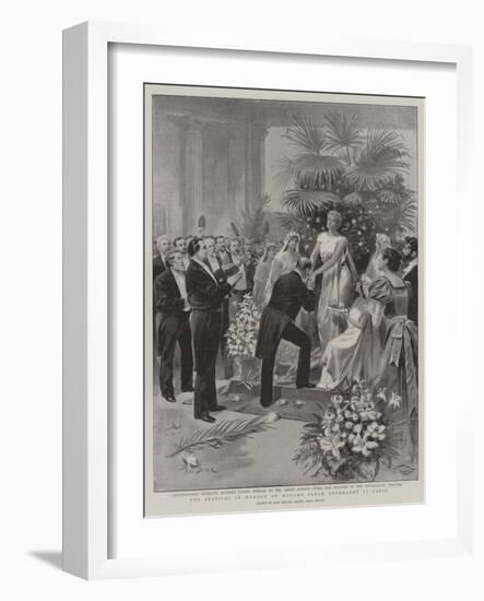 The Festival in Honour of Madame Sarah Bernhardt in Paris-Paul Destez-Framed Giclee Print