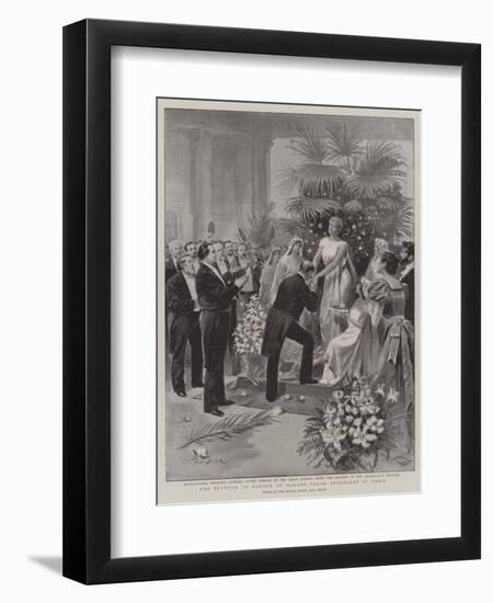 The Festival in Honour of Madame Sarah Bernhardt in Paris-Paul Destez-Framed Giclee Print