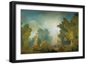 The Festival in the Park of St, Cloud, 1778-80-Jean-Honoré Fragonard-Framed Giclee Print