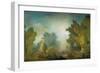 The Festival in the Park of St, Cloud, 1778-80-Jean-Honoré Fragonard-Framed Giclee Print