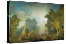 The Festival in the Park of St, Cloud, 1778-80-Jean-Honoré Fragonard-Stretched Canvas