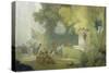 The Festival in the Park of St. Cloud, 1778-80-Jean-Honoré Fragonard-Stretched Canvas
