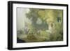 The Festival in the Park of St. Cloud, 1778-80-Jean-Honoré Fragonard-Framed Giclee Print