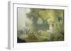 The Festival in the Park of St. Cloud, 1778-80-Jean-Honoré Fragonard-Framed Giclee Print