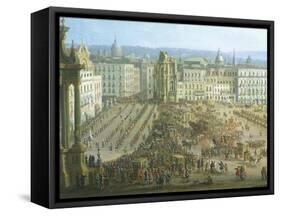 The Festival of the Four Altars in Naples, Ca 1757-Antonio Joli-Framed Stretched Canvas