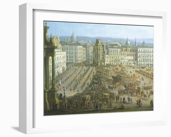 The Festival of the Four Altars in Naples, Ca 1757-Antonio Joli-Framed Giclee Print