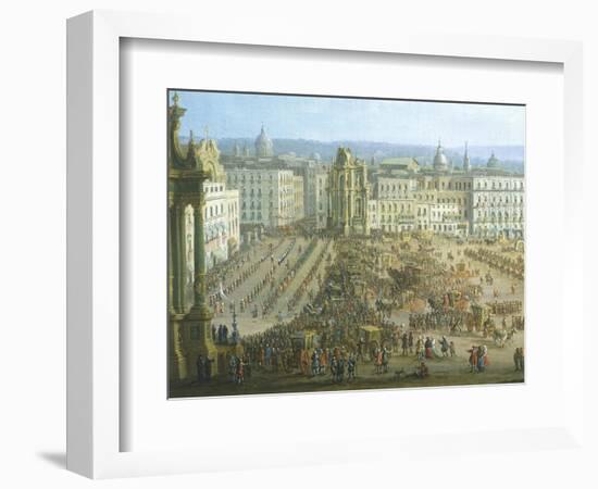 The Festival of the Four Altars in Naples, Ca 1757-Antonio Joli-Framed Giclee Print