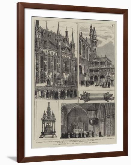 The Festival of the Holy Blood at Bruges-null-Framed Giclee Print