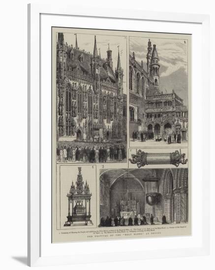 The Festival of the Holy Blood at Bruges-null-Framed Giclee Print