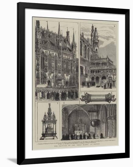 The Festival of the Holy Blood at Bruges-null-Framed Giclee Print