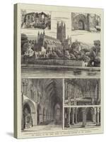 The Festival of the Three Choirs at Worcester, Sketches of the Cathedral-Henry William Brewer-Stretched Canvas