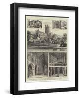 The Festival of the Three Choirs at Worcester, Sketches of the Cathedral-Henry William Brewer-Framed Giclee Print
