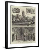 The Festival of the Three Choirs at Worcester, Sketches of the Cathedral-Henry William Brewer-Framed Giclee Print