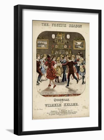 The Festive Season -- Children Dancing at a Party-null-Framed Art Print