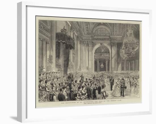 The Festivities at St Petersburg, the Ball at the Nobles' Club-null-Framed Giclee Print