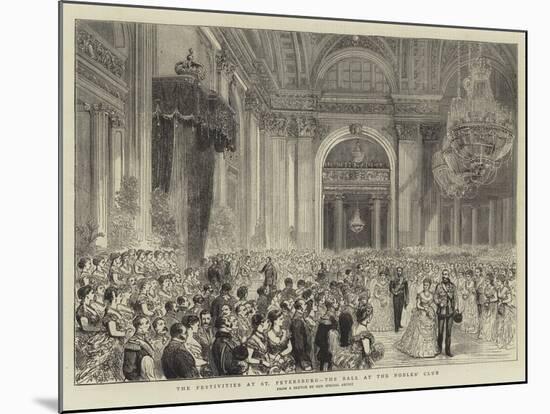 The Festivities at St Petersburg, the Ball at the Nobles' Club-null-Mounted Giclee Print