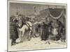 The Festivities in Russia, Moscow, Scene at a Fountain the Day after the Illuminations-Samuel Edmund Waller-Mounted Giclee Print