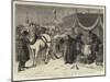 The Festivities in Russia, Moscow, Scene at a Fountain the Day after the Illuminations-Samuel Edmund Waller-Mounted Giclee Print