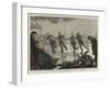 The Festivities in Russia, the Royal Party Skating on the English Quay, St Petersburg-null-Framed Giclee Print