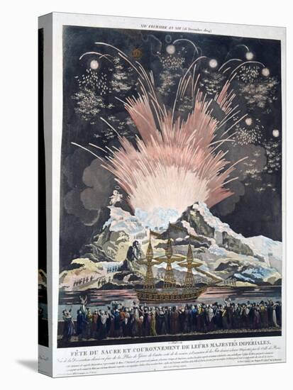 The Festivities of the Coronation, Paris, 2nd December 1804, 19th Century-null-Stretched Canvas