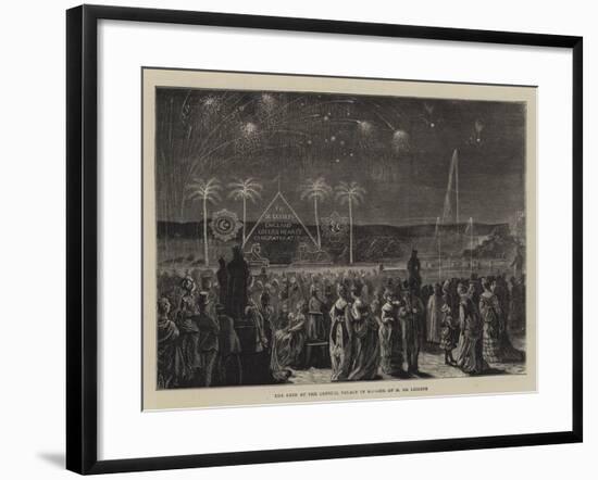 The Fete at the Crystal Palace in Honour of M De Lesseps-null-Framed Giclee Print