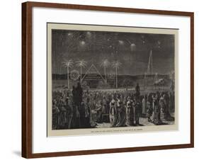 The Fete at the Crystal Palace in Honour of M De Lesseps-null-Framed Giclee Print