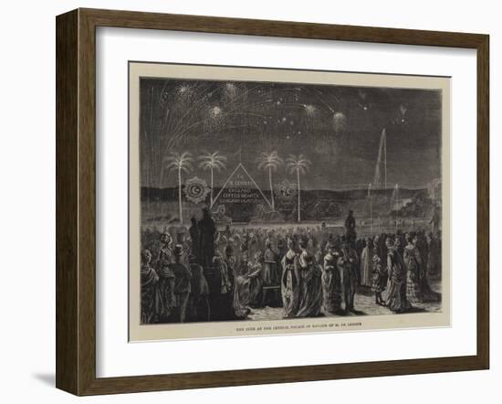 The Fete at the Crystal Palace in Honour of M De Lesseps-null-Framed Giclee Print