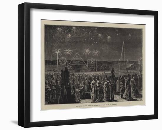 The Fete at the Crystal Palace in Honour of M De Lesseps-null-Framed Giclee Print