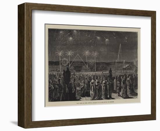 The Fete at the Crystal Palace in Honour of M De Lesseps-null-Framed Giclee Print