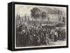 The Fete of Notre Dame Del Pilar, at Saragossa-null-Framed Stretched Canvas