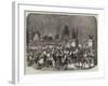 The Fetes at Paris, Fireworks and Illuminations at the Trocadero, Sketched from the Champ De Mars-A Provost-Framed Giclee Print