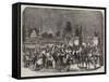 The Fetes at Paris, Fireworks and Illuminations at the Trocadero, Sketched from the Champ De Mars-A Provost-Framed Stretched Canvas