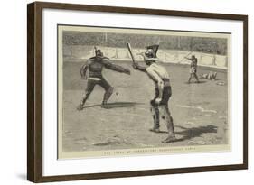 The Fetes at Pompeii, the Gladiatorial Games-null-Framed Giclee Print