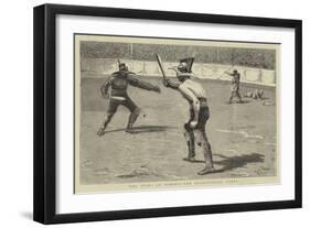 The Fetes at Pompeii, the Gladiatorial Games-null-Framed Giclee Print