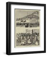 The Fetes at Pompeii-null-Framed Premium Giclee Print