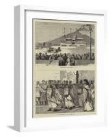 The Fetes at Pompeii-null-Framed Giclee Print