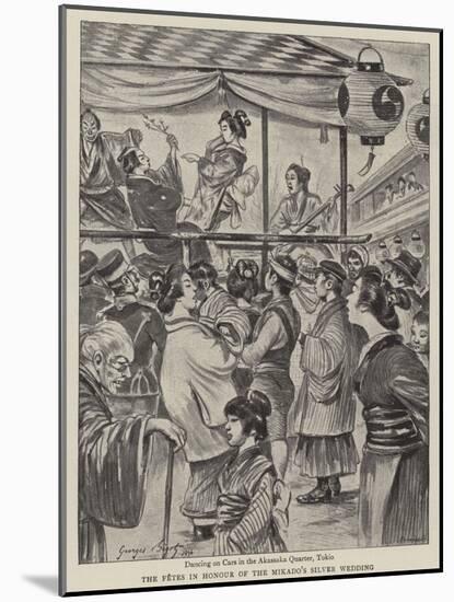 The Fetes in Honour of the Mikado's Silver Wedding-null-Mounted Giclee Print