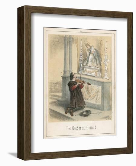 The Fiddler of Gmund-Theodor Hosemann-Framed Giclee Print